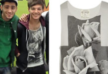 Louis Tomlinson and his Rose raw vest