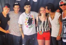 Zayn Malik and a Psychedelic Red Hot Chili Peppers shirt.