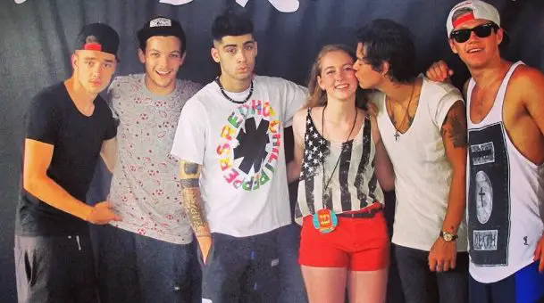 Zayn Malik and a Psychedelic Red Hot Chili Peppers shirt.