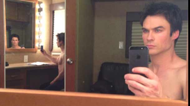 PEOPLE : Ian Somerhalder selfie