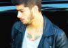 Zayn Malik with a leather biker jacket