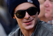 ZAC EFRON : Bonnet Neff et veste Members Only pour voir les Lakers