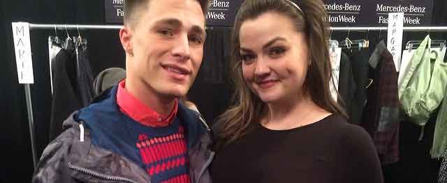 NY FASHION WEEK : Colton Haynes, backstage at Lacoste