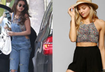 STYLE : Selena Gomez, en salopette et petit top