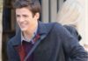 FLASH : Grant Gustin on the set, 10 april 2014