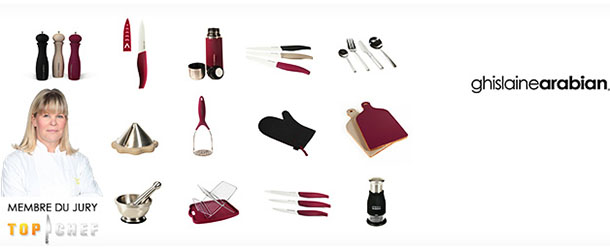 TOP CHEF : – 55% sur les ustensiles Ghislaine Arabian
