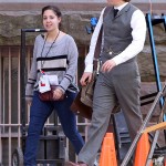 EXCLUSIVE: Charlie Hunnam seen on the set of « Cr Peak&quok » in Toronto