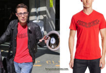STYLE : Colton Haynes with a Diesel tee