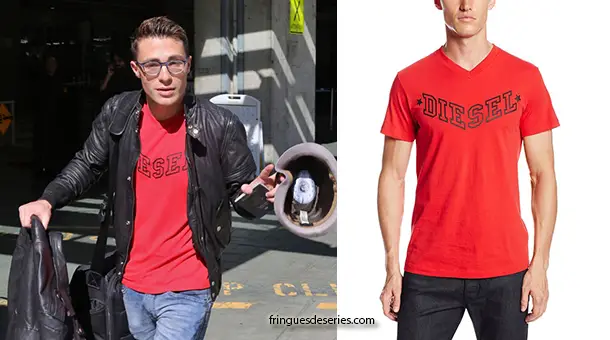 STYLE : Colton Haynes with a Diesel tee
