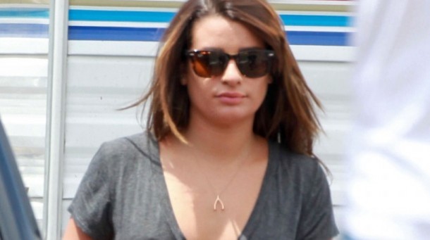SONS OF ANARCHY : Lea Michele on the set