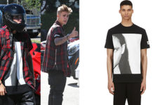 STYLE : Justin Bieber biking with a Hood By Air tee Justin Bieber with his Can-Am S^yder