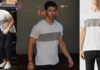 STYLE : Nick Jonas wearing an All Saints t-shirt