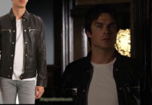 Style : Ian Somerhalder with a Diesel jacket in the Vampire Diaries, s6, ep06