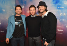 SUPERNATURAL : Jensen Ackles, Jared Padalecki and Misha Collins celebrating the show’s 200th episode