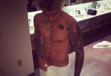 PEOPLE : JUSTIN BIEBER mocking the photoshop polemic