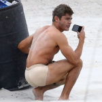 Semi-Exclusive… Zac Efron Strips Down On The Set Of « Dirty Grandpa »