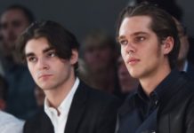 MILAN FASHION WEEK : RJ Mitte attending the Fendi show