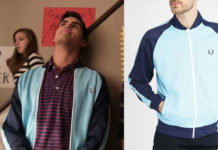 SCREAM : Jake Fitzgerald (Tom Maden) wearing Fred Perry jacket in s1ep5