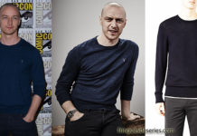 STYLE : James McAvoy wearing an ALL SAINTS crew jumper