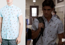 SCREAM : Jake Fitzgerald (Tom Maden) with a Topman shirt in s1ep5