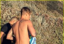 Justin Bieber : baignade en boxer Calvin Klein