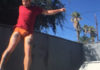 SEXY : Tyler Posey skateboarding in undies