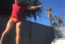 SEXY : Tyler Posey skateboarding in undies