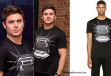 STYLE : Zac Efron with the Neil Barrett ‘Liberty’ t-shirt