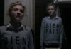 SCREAM QUEENS : Grace (Skylar Samuels) with a ‘bien fait’ print sweatshirt in s1ep02