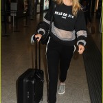 Gigi Hadid and Joe Jonas make their way through Milan International Airport **USA ONLY**