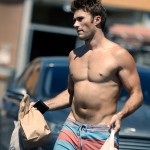 EXCLUSIVE: **PREMIUM EXCLUSIVE RATES APPLY**STRICTLY NO WEB UNTIL 1030PM PST FRIDAY SEPTEMBER 4TH 2015** A shirtless Scott Eastwood goes fishing in Oceanside, CA.