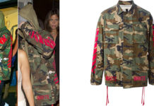 STYLE : Justin Bieber with a camo jacket