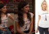 GIRL MEETS THE WORLD : Riley with an Eiffel Tower print t-shirt in s2ep27