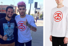STYLE : Zayn Malik with a Stüssy t-shirt