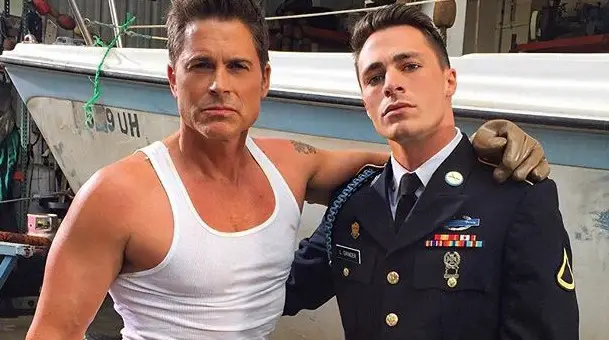 THE GRINDER : Rob Lowe and Colton Haynes, father and son