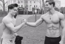 SEXY : Giovanni Bonamy et Enzo Carini, même pas peur du froid