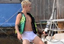 STYLE : Water sport in Calvins with Justin Bieber