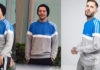 STYLE : Louis Tomlinson wearing an ADIDAS crew neck sweater