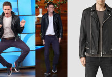 STYLE : Eddie Redmayne plays heads up with an ALL SAINTS jacket