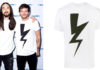 STYLE : Louis Tomlinson wearing a lightning bolt logo t-shirt from Neil Barrett