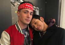 NEW YORK FASHION WEEK : Supreme hug between Ronnie Sus and Colton Haynes