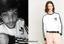STYLE : Louis Tomlinson wearing an Adidas sweatshirt