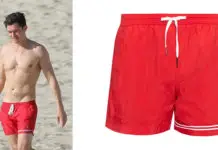 STYLE : Orlando Bloom in Dan Ward swim shorts