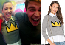 RIVERDALE : Betty Cooper with a crown print sweater in s1ep10