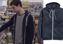 13 REASONS WHY : H&M dark blue hoodie for Clay Jensen in episode 3