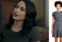 RIVERDALE : Veronica Lodge in a checkered flutter dress in S1ep08