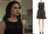 RIVERDALE : Veronica in a Ted Baker black dress in s1ep9