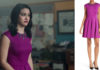 RIVERDALE : Veronica Lodge with a purple dress in S1ep11