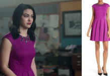 RIVERDALE : Veronica Lodge with a purple dress in S1ep11