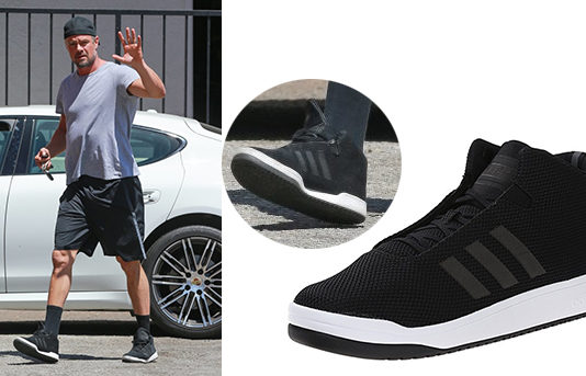 STYLE :Josh Duhamel wearing Adidas Veritas Mid Canvas Sneaker